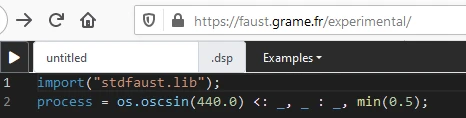 FAUST clip code